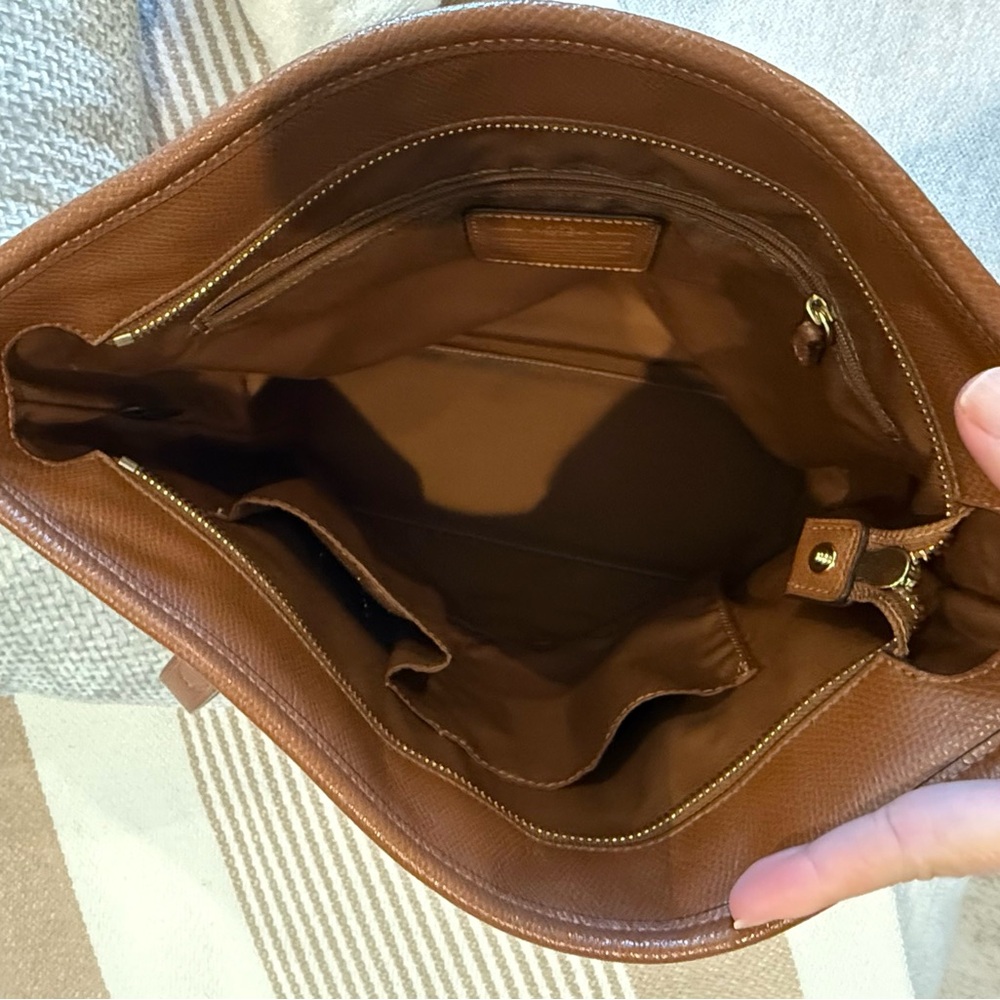 Coach Brown Leather Tote Bag - Picture 8 of 13